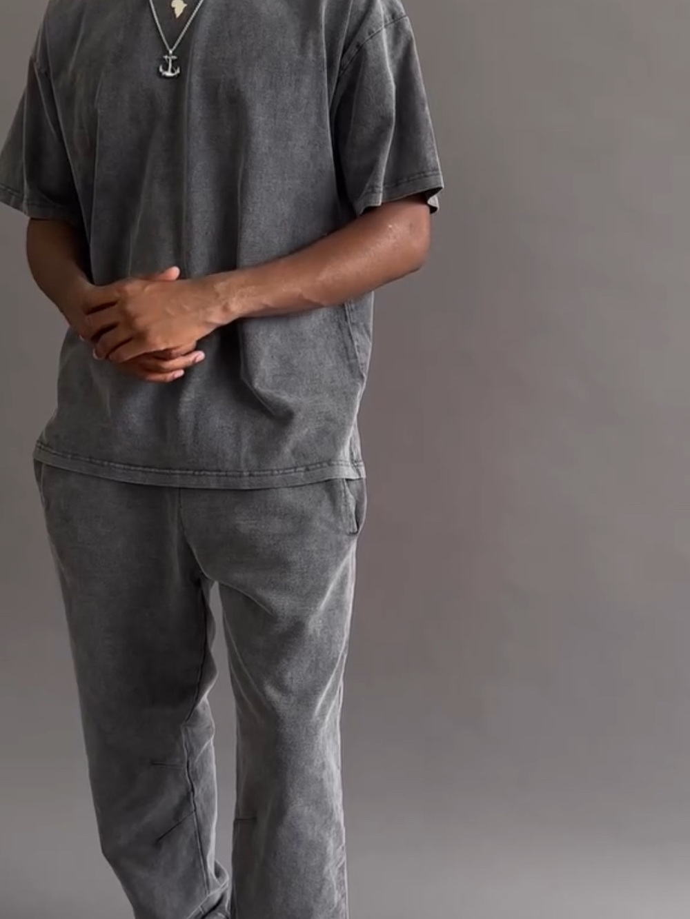 HOURS Elastic-Waist Classic Sweatpants Jogger - Charcoal